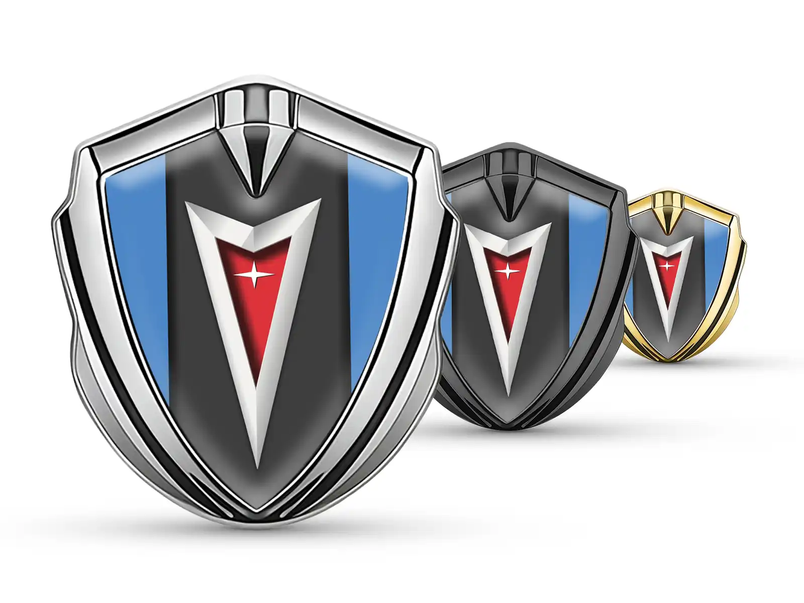 Pontiac Emblem Metal Badge Modern Finish High-End Feel
